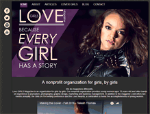 Tablet Screenshot of lovegirlsmagazine.com